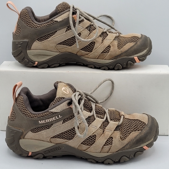 Merrell Alverstone Suede And Mesh Hiking Shoes Size 7.5 - Picture 14 of 16